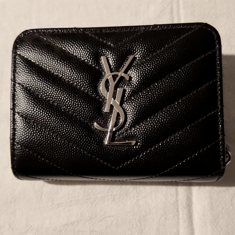NWOT YSL Leather wallet